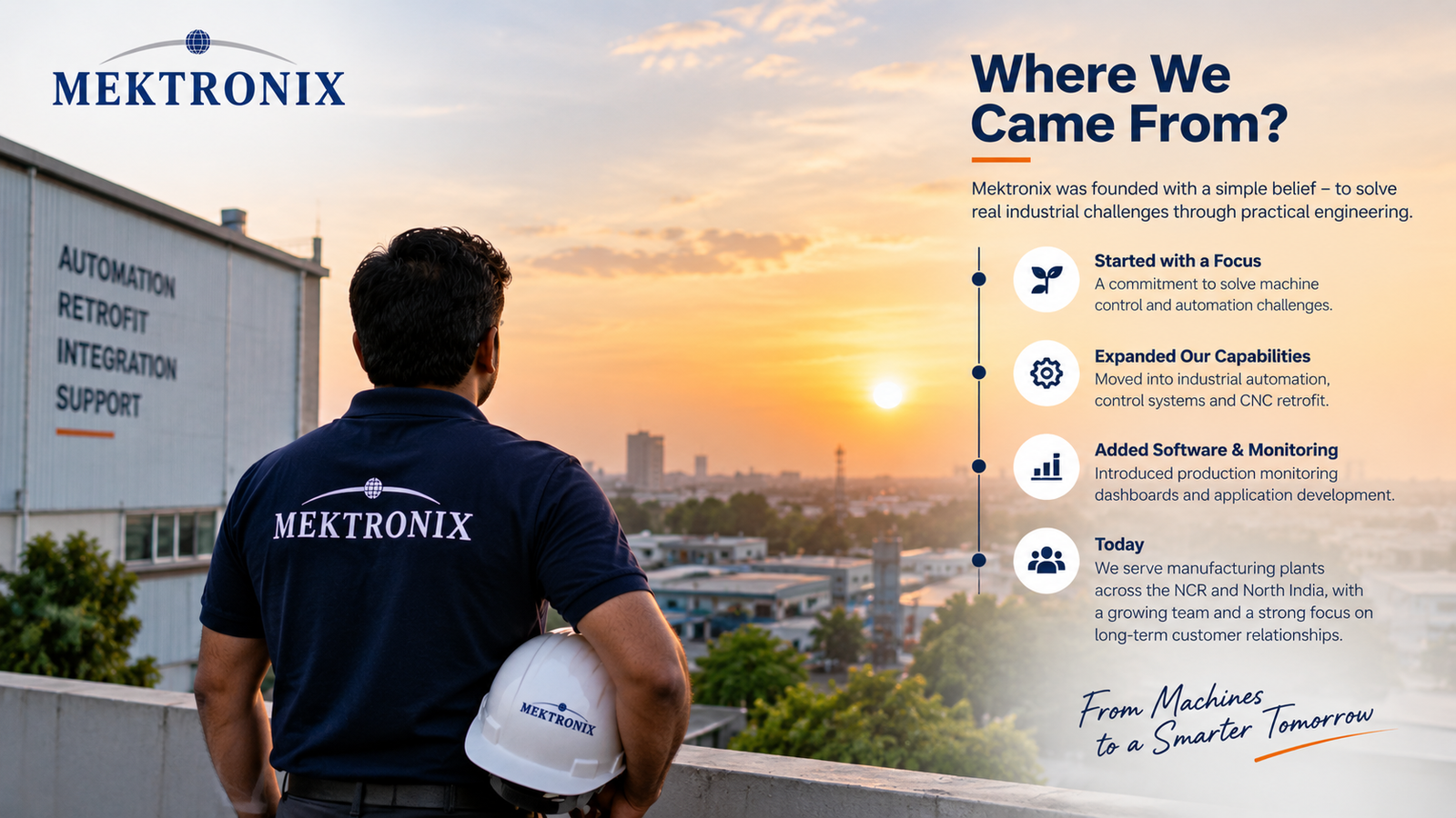 The Mektronix journey from machine controls to automation, CNC retrofit and software