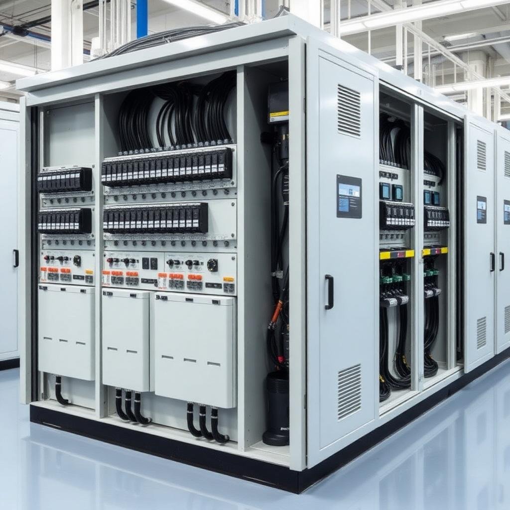 Industrial control panel cabinet wired and tested